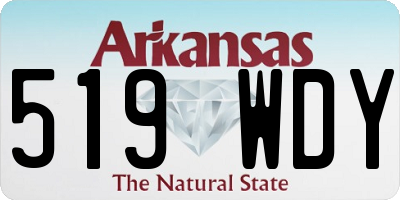AR license plate 519WDY