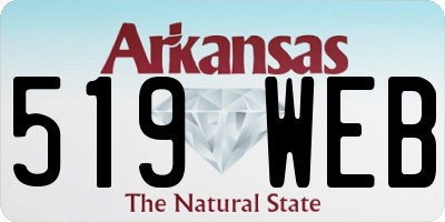 AR license plate 519WEB