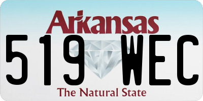 AR license plate 519WEC