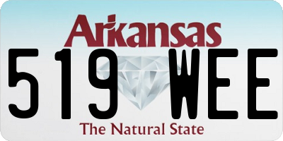 AR license plate 519WEE