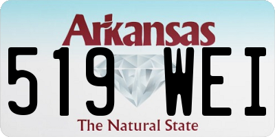 AR license plate 519WEI