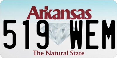AR license plate 519WEM
