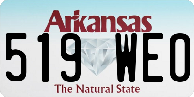 AR license plate 519WEO