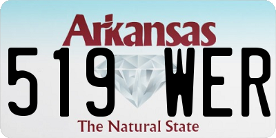 AR license plate 519WER