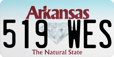 AR license plate 519WES