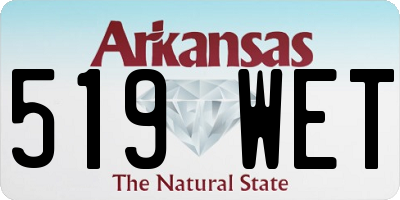 AR license plate 519WET