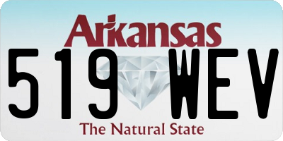 AR license plate 519WEV