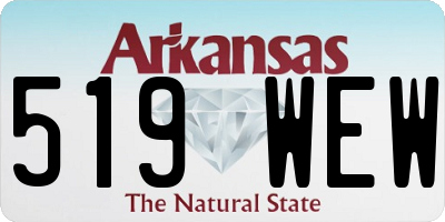 AR license plate 519WEW