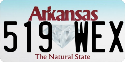 AR license plate 519WEX