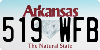 AR license plate 519WFB
