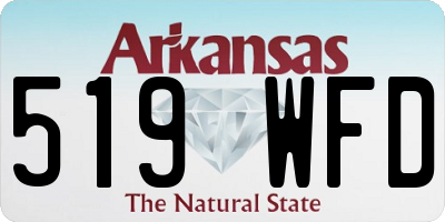 AR license plate 519WFD