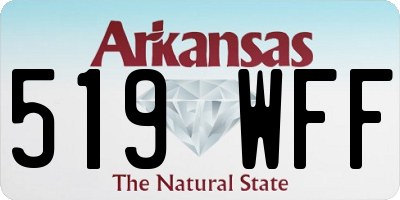 AR license plate 519WFF