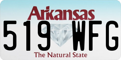 AR license plate 519WFG
