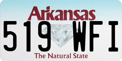 AR license plate 519WFI