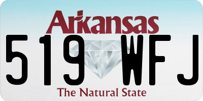 AR license plate 519WFJ
