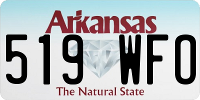 AR license plate 519WFO