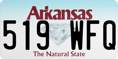 AR license plate 519WFQ