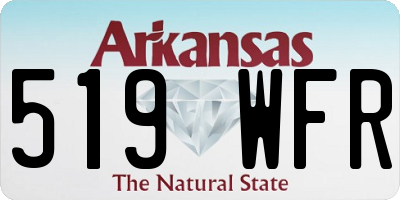 AR license plate 519WFR
