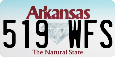 AR license plate 519WFS