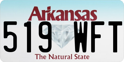 AR license plate 519WFT