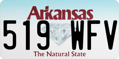 AR license plate 519WFV