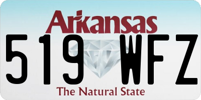 AR license plate 519WFZ
