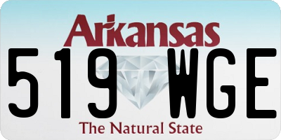 AR license plate 519WGE