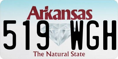 AR license plate 519WGH