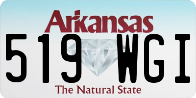 AR license plate 519WGI