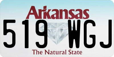 AR license plate 519WGJ