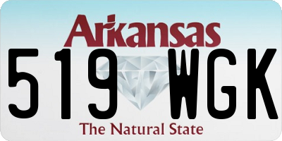 AR license plate 519WGK