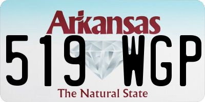 AR license plate 519WGP