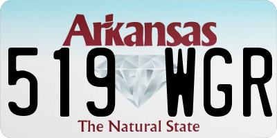 AR license plate 519WGR