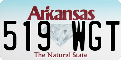 AR license plate 519WGT