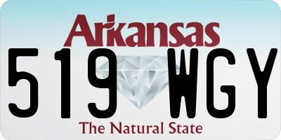 AR license plate 519WGY
