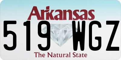AR license plate 519WGZ