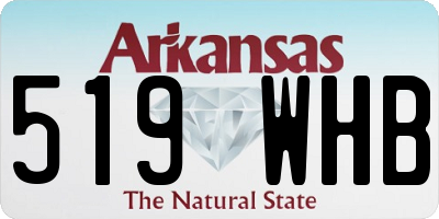 AR license plate 519WHB
