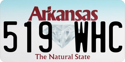 AR license plate 519WHC