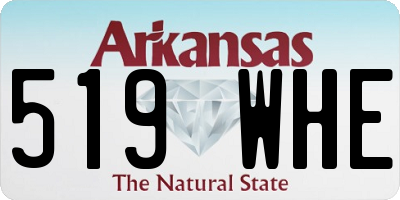 AR license plate 519WHE