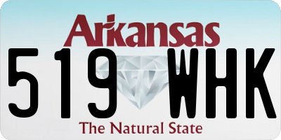 AR license plate 519WHK