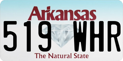 AR license plate 519WHR