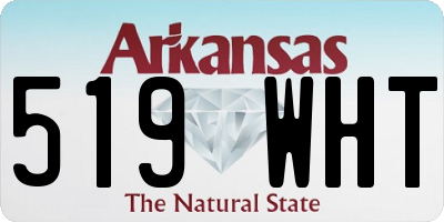 AR license plate 519WHT
