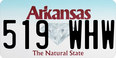 AR license plate 519WHW