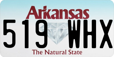 AR license plate 519WHX