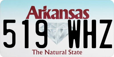 AR license plate 519WHZ