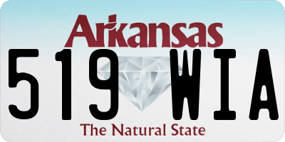 AR license plate 519WIA