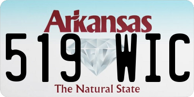 AR license plate 519WIC