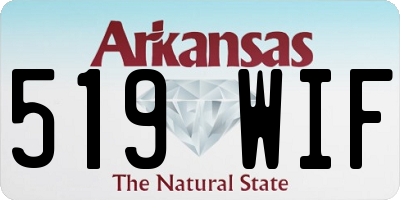 AR license plate 519WIF