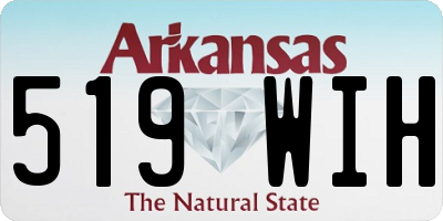 AR license plate 519WIH