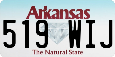 AR license plate 519WIJ